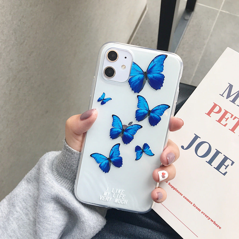 Funda para celular mariposa de colores