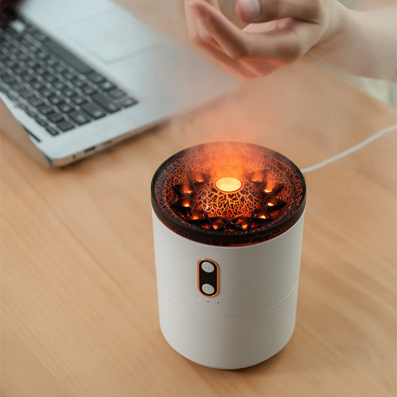 Volcanic Flame Aroma Essential Oil Diffuser Humidifier Night Light