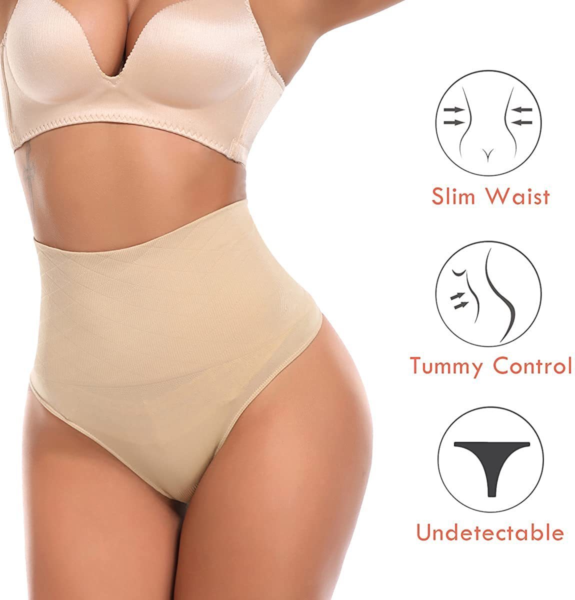 Women's High-Waist Tummy Control Underwear for Strong Waist and Hip Shaping Period Underwear Confidence with Comfort