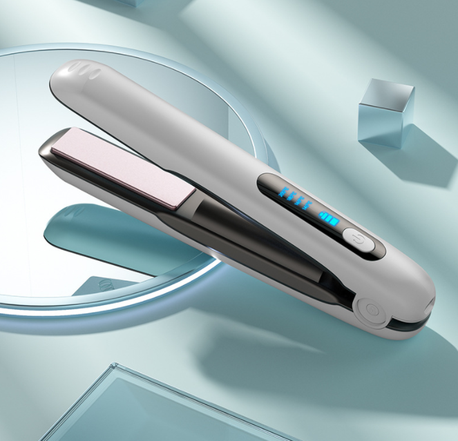 Portable 2-in-1 Wireless Hair Straightener and Curler with USB Charger Dry And Wet Uses