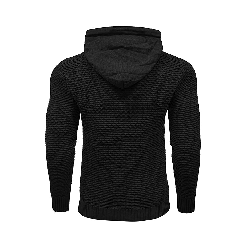 New Style 3D Pattern Outdoor Sports Men Solid Color Casual Hoodies