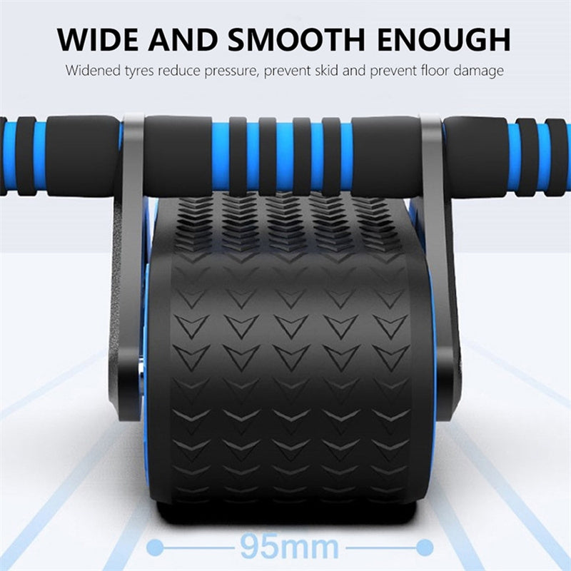 Ab Wheel Roller for Abdominal Exercises - Automatic Rebound, for Men and Women, Ideal for Home Gym Workouts