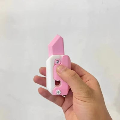 3D Printed Gravity Cube Jumping Radish Knife Model Toy for Children