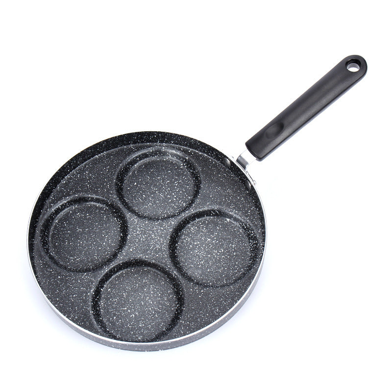 Nonstick Pancake Egg Pan with 4-Cup Capacity - Ideal for Gas Stove and Induction Cooker