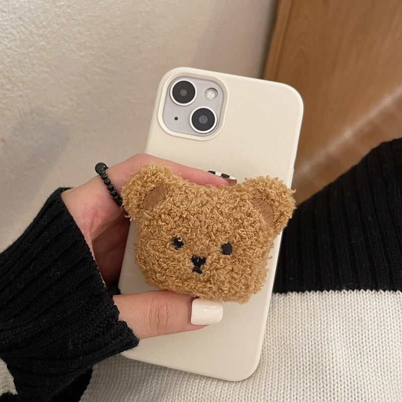 Soft Plush Bear Cell Phone Airbag Holder