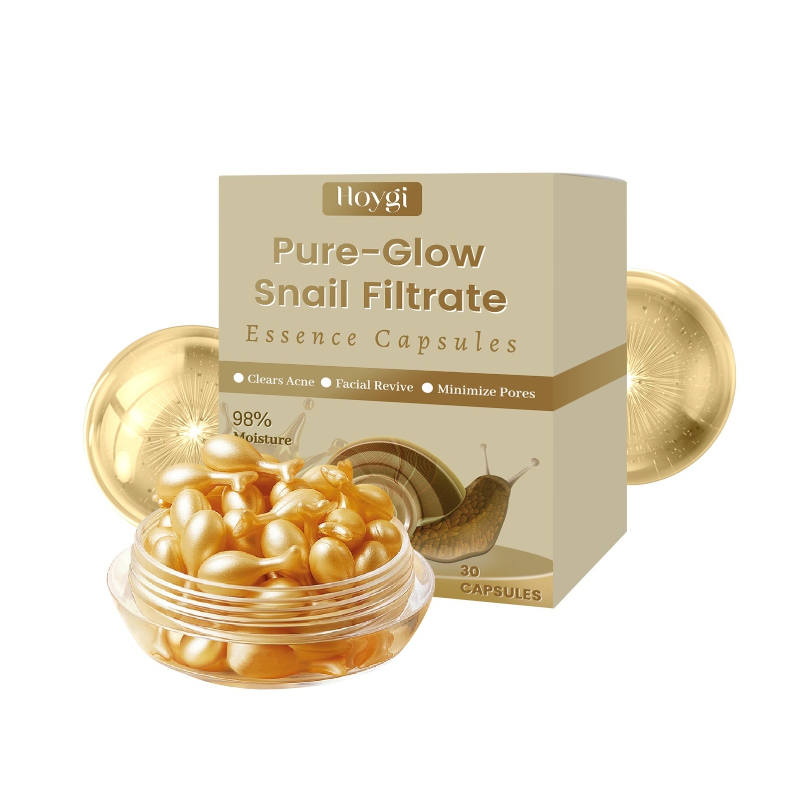 Firming Skincare Capsules with Snail Filtrate