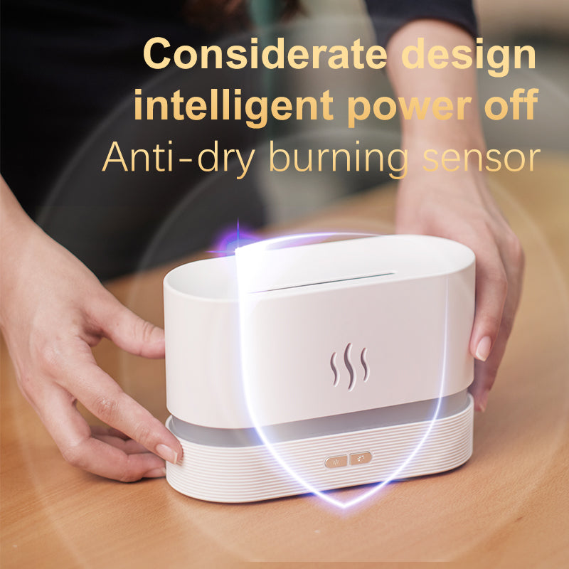 Fire Flame Humidifier Aroma Diffuser 2023 180ml Cool Mist Air Essential Oil Ultrasonic Humidifier