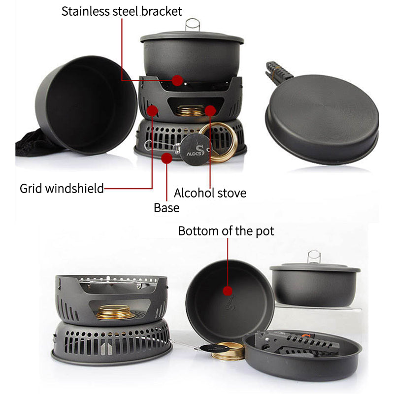 Cookware Set Outdoors Camping