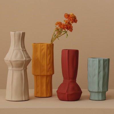 Nordic Simple Morandi Art Vase for Home Decor - Ideal for Living Room Dining Room Office