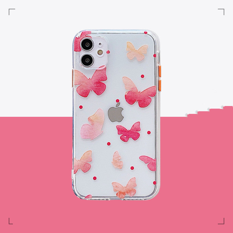 Colorful butterfly cell phone case