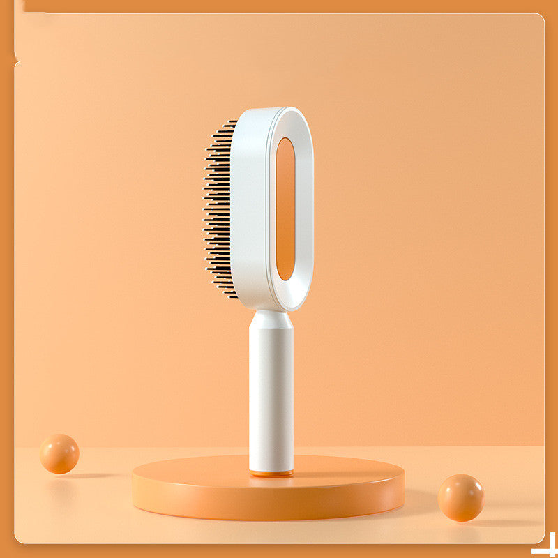 Women's Self-Cleaning Hair Brush for Hair Loss Prevention with Scalp Massage and Anti-Static Bristles