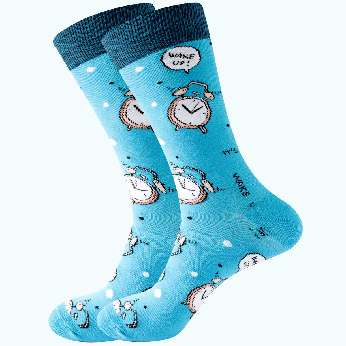 Geometric Pattern Men's Mid-Calf Length Animal Socks, Fashionable Tide