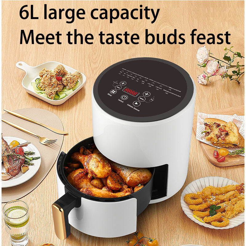 Electric Hot Air Fryers With Temperature Control Nonstick Basket Compact Design and 360-Degree Hot Air Circulation A Healthier Way to Fry