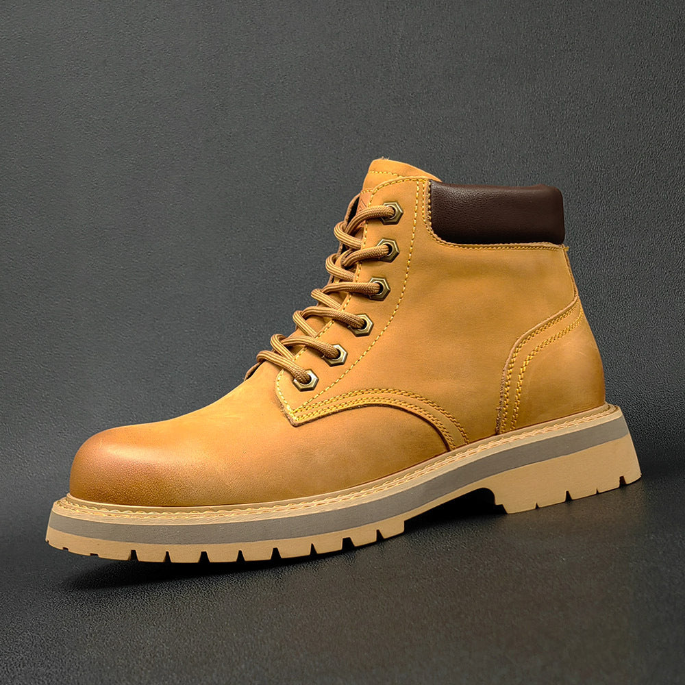 Botas de cuero casuales de cuero para hombre