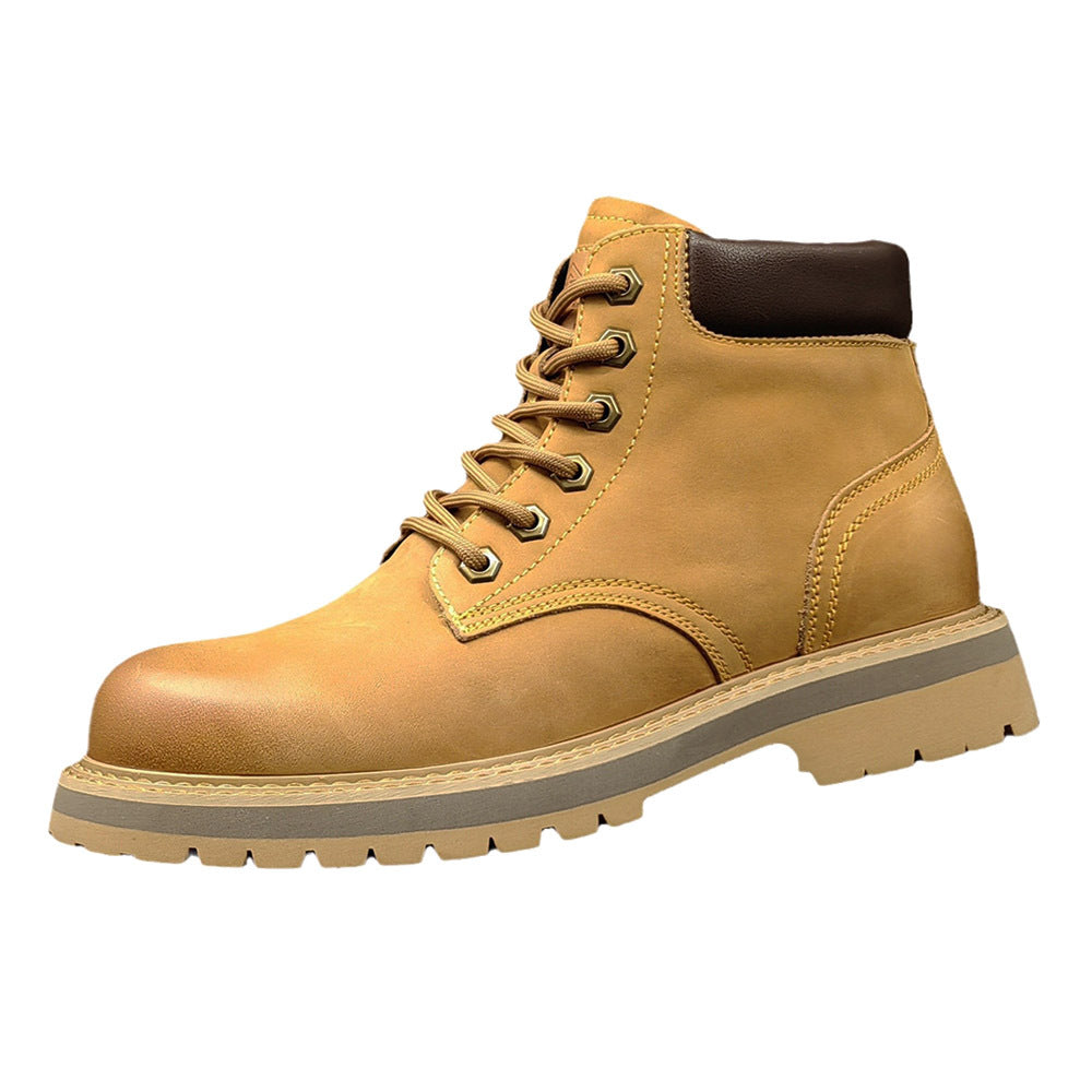 Botas de cuero casuales de cuero para hombre