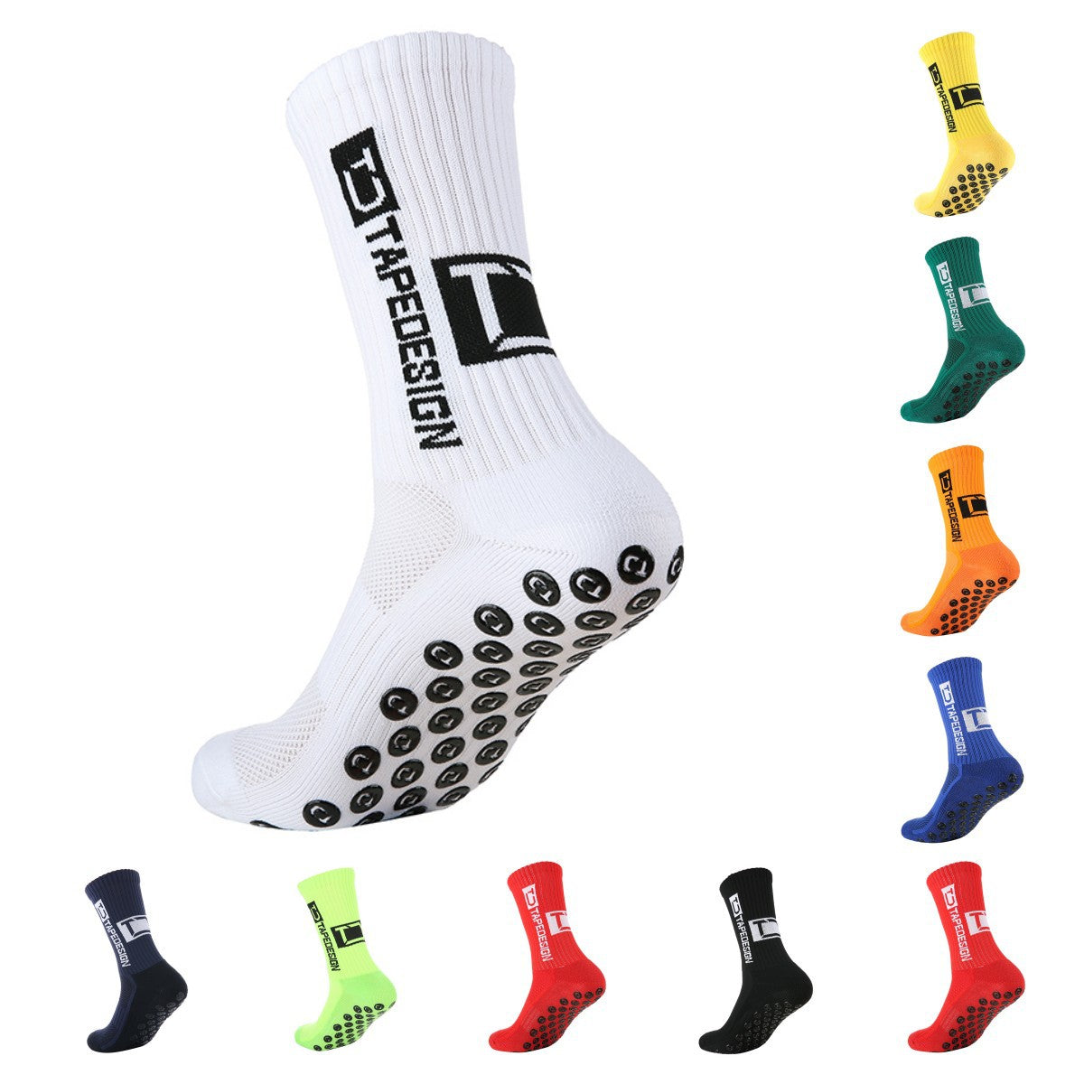 Sweat Absorbing And Deodorant Glue Dispensing Non-slip Soccer Socks