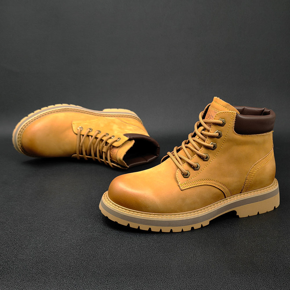 Botas de cuero casuales de cuero para hombre