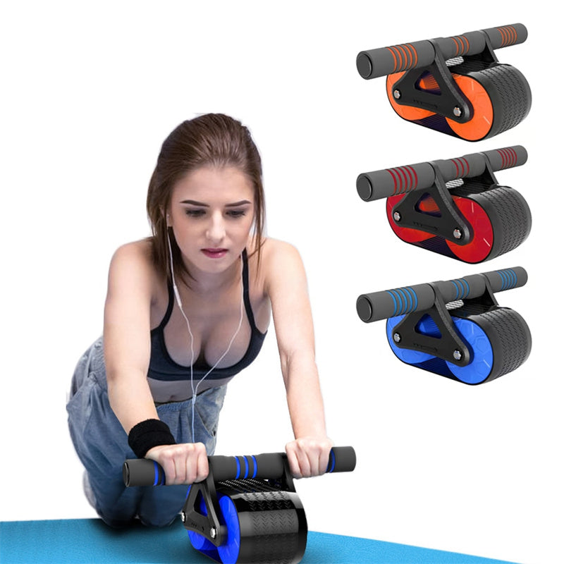 Ab Wheel Roller for Abdominal Exercises - Automatic Rebound, for Men and Women, Ideal for Home Gym Workouts