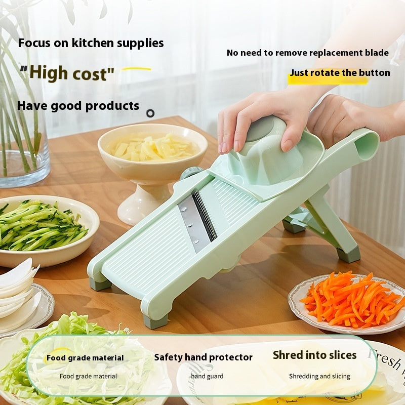 Multi-function Vegetable Chopper and Fruit Slicer Shredding Machine - Essential Kitchen Gadget Mandoline Slicers - Precision Kitchen Tools