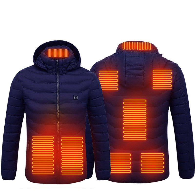 Heated USB Electric Jacket - Heating Vest for Men Cotton Thermal Clothing