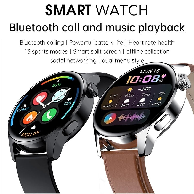 Music Player Bluetooth Call Heart Rate Detection Bracelet Waterproof Sports Watch