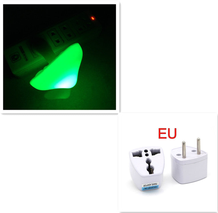 LED Night Light Mushroom Wall Lamp with Light Sensor for Home Decoration