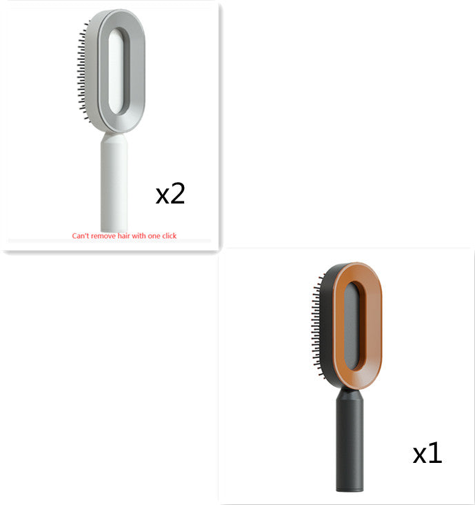 Women's Self-Cleaning Hair Brush for Hair Loss Prevention with Scalp Massage and Anti-Static Bristles