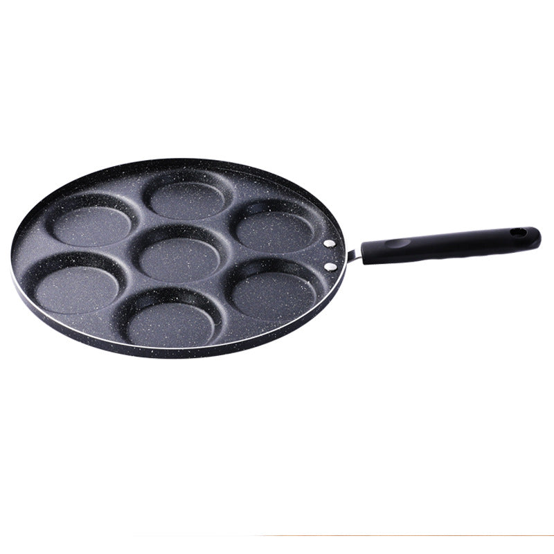 Nonstick Pancake Egg Pan with 4-Cup Capacity - Ideal for Gas Stove and Induction Cooker