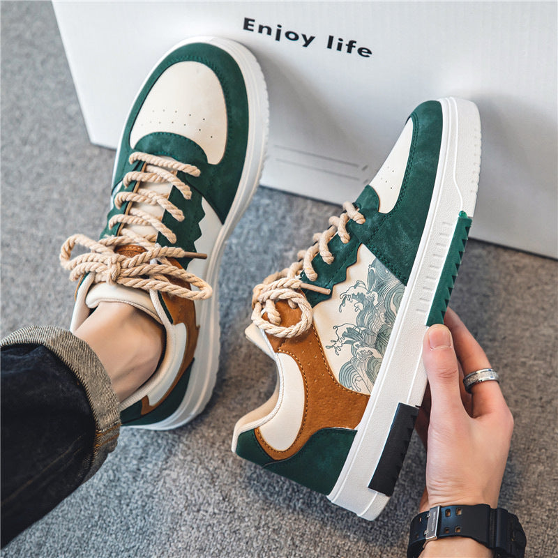 Fashion New Leather Casual Men Shoes Tennis