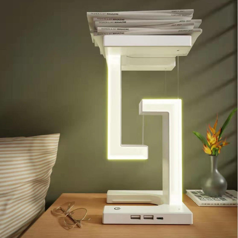 Smartphone Wireless Charging Suspension Table Lamp Balance Lamp Perfect for Home Bedroom Decor