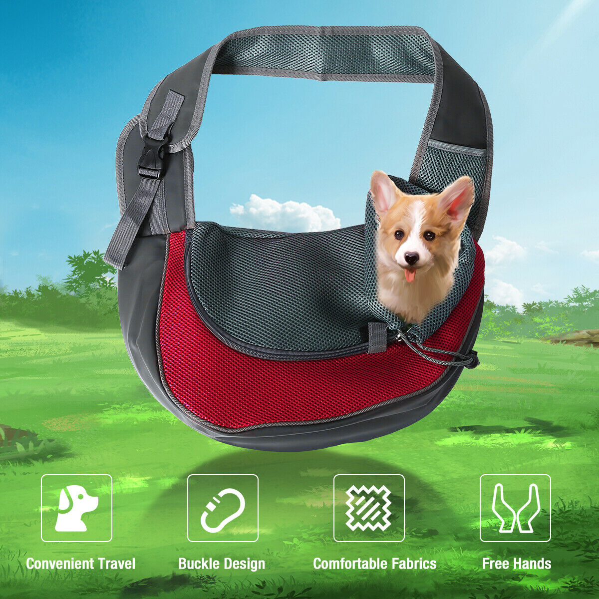 Dog Sling Carrier for Small Dogs