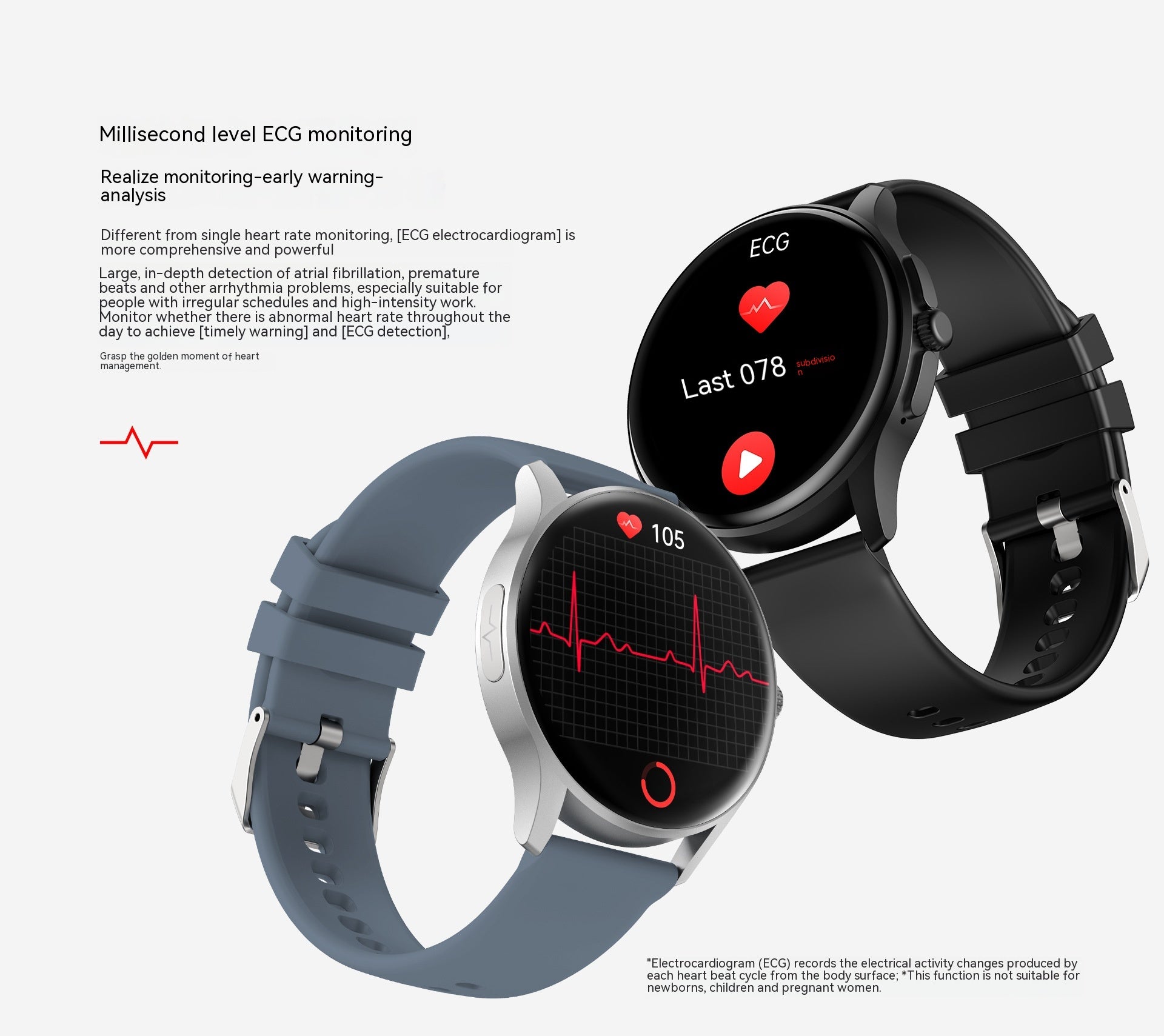 Non-Invasive Blood Monitor Detection Smart Watch