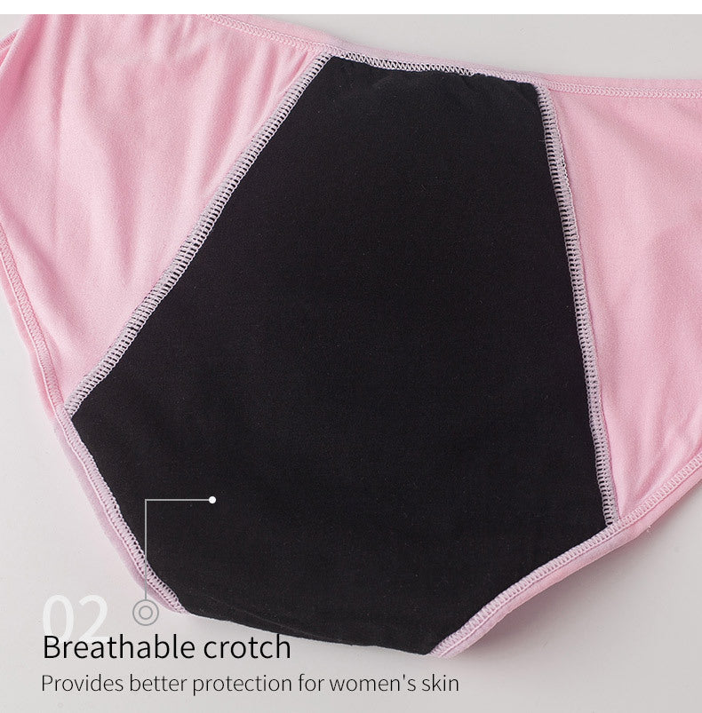 Leak-Proof Mid-Waist Physiological Period Underwear for Menstruation Periods