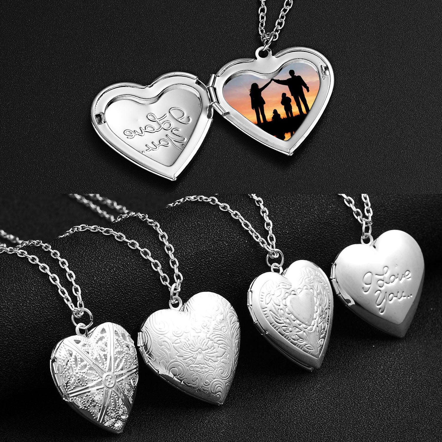 Personalized Heart-shaped Photo Necklace for Women - Perfect for Valentine's Day