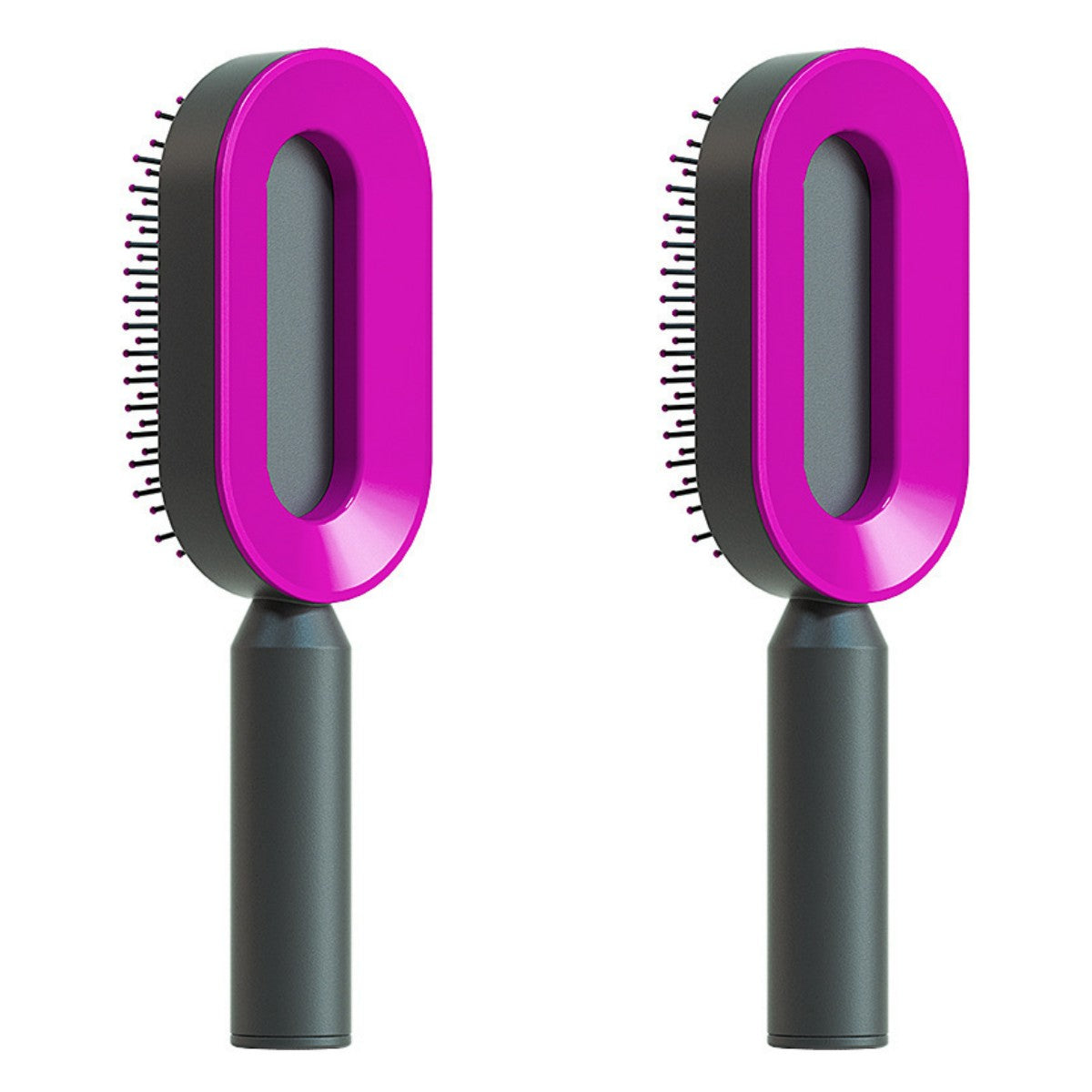 Women's Self-Cleaning Hair Brush for Hair Loss Prevention with Scalp Massage and Anti-Static Bristles