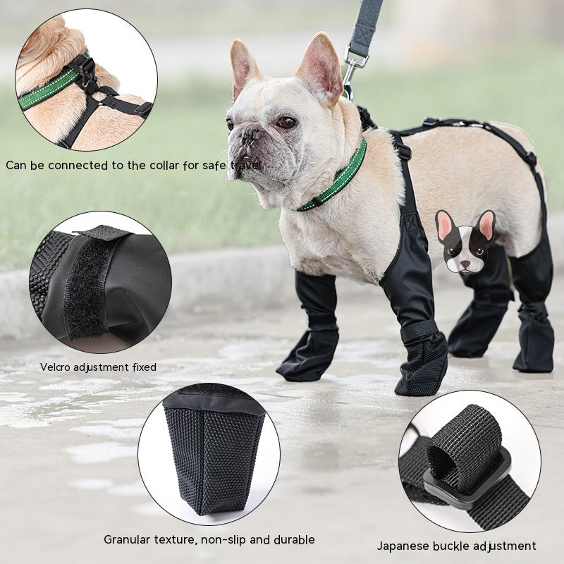 Adjustable Waterproof Dog Shoes for Outdoor Walking - Ideal for Your Pet