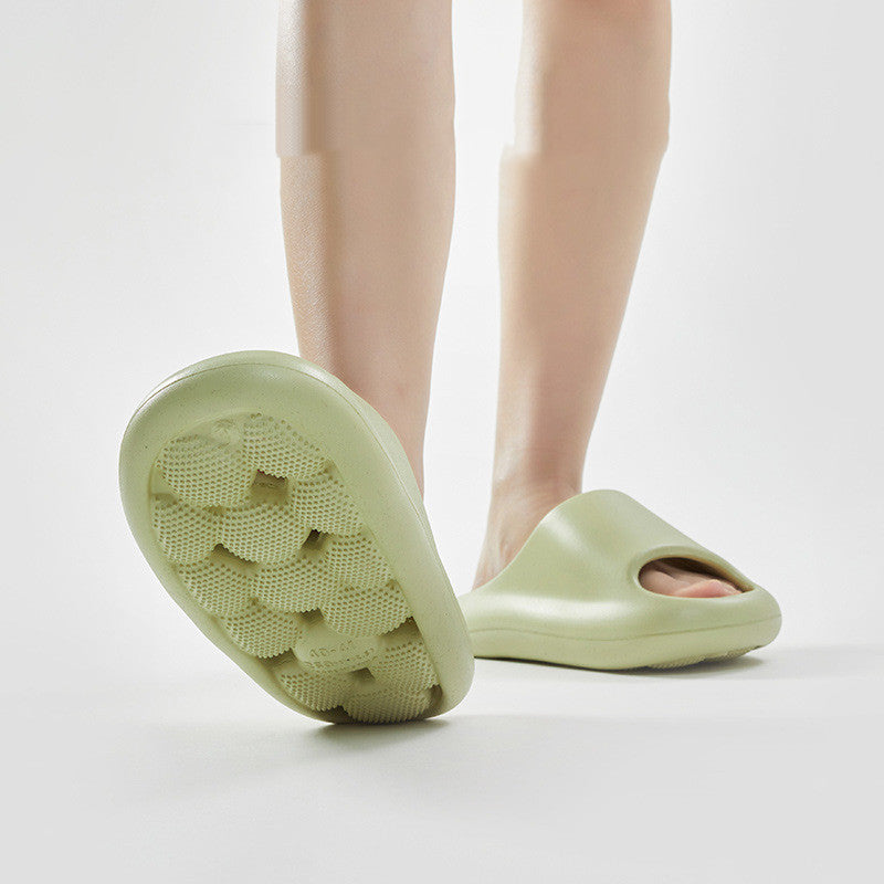 Women's Non-Slip Bathroom Slippers with Ball Massage Sole