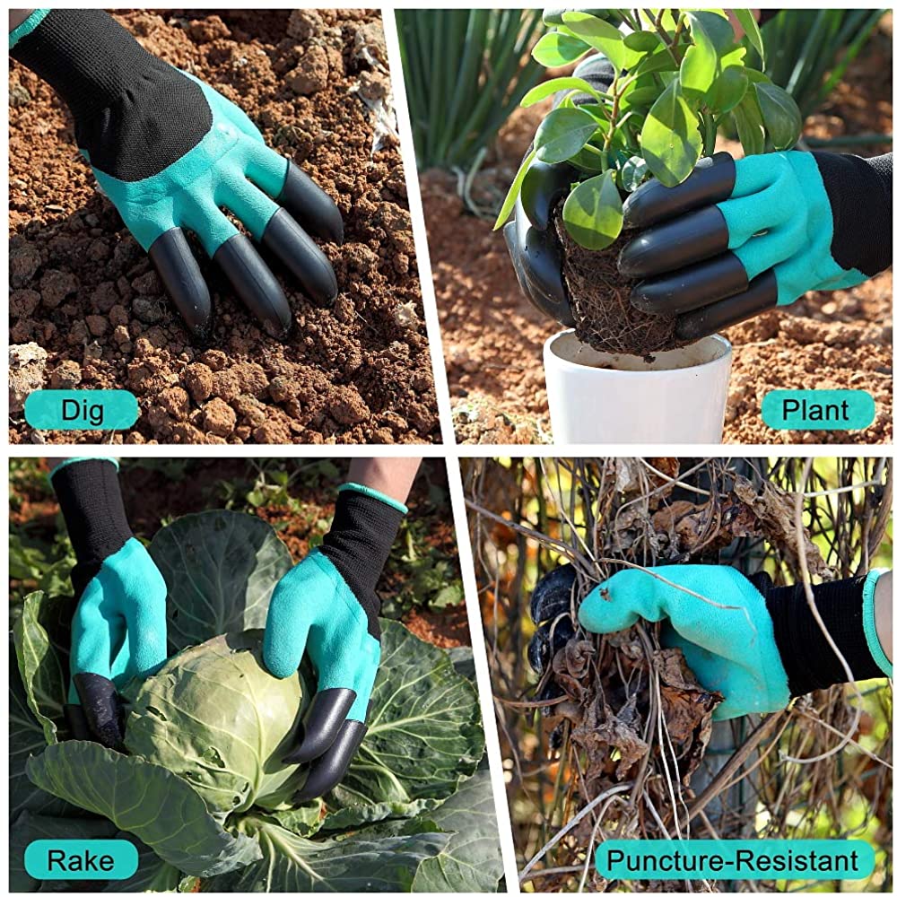 Waterproof Gardening Gloves With Claws For Digging and Planting Durable and Breathable