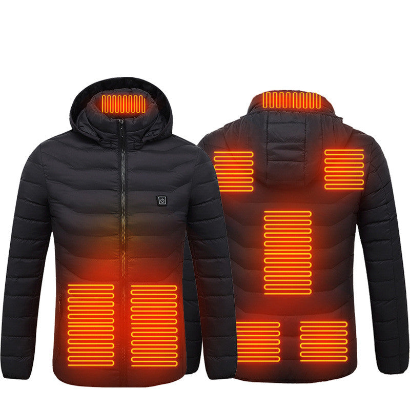 Heated USB Electric Jacket - Heating Vest for Men Cotton Thermal Clothing