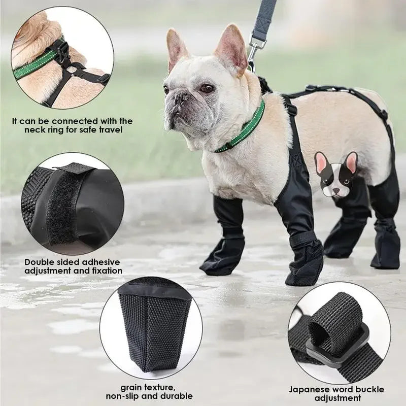 Adjustable Waterproof Dog Shoes for Outdoor Walking - Ideal for Your Pet