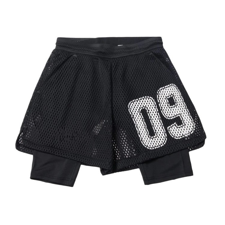 Summer Anti-exposure Running Training Shorts Double-layer Two-piece Shorts