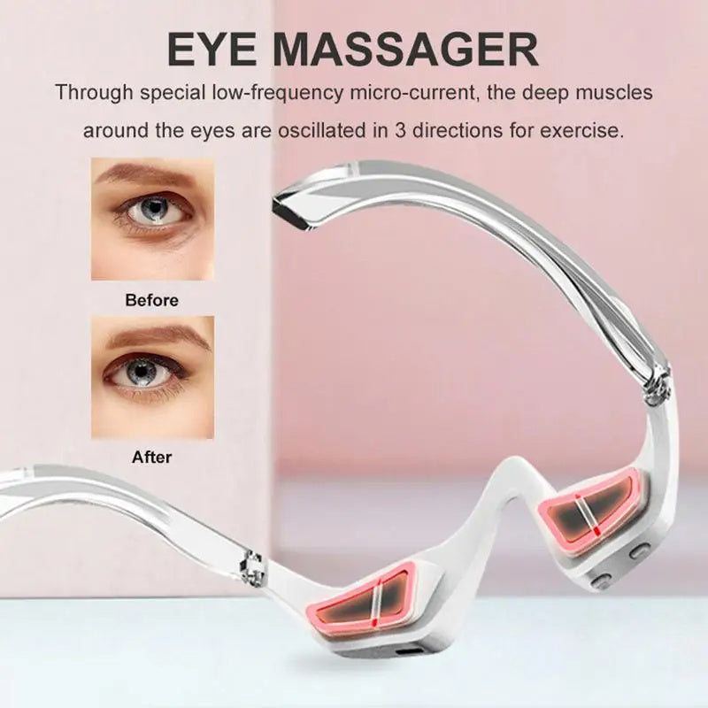 3D Eye Beauty Instrument with Micro-Current Pulse for Eye Care - Beauty Tool