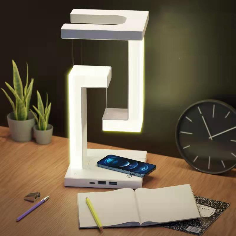 Smartphone Wireless Charging Suspension Table Lamp Balance Lamp Perfect for Home Bedroom Decor