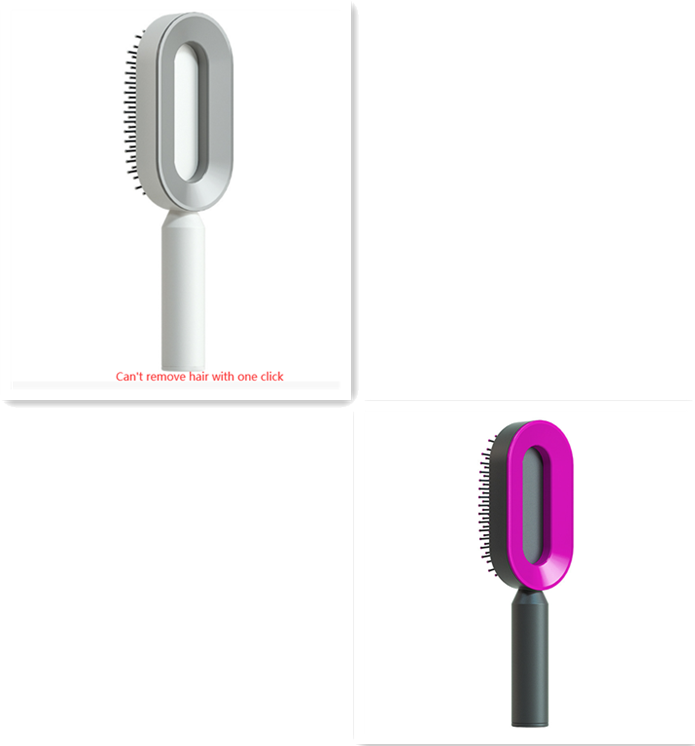 Women's Self-Cleaning Hair Brush for Hair Loss Prevention with Scalp Massage and Anti-Static Bristles