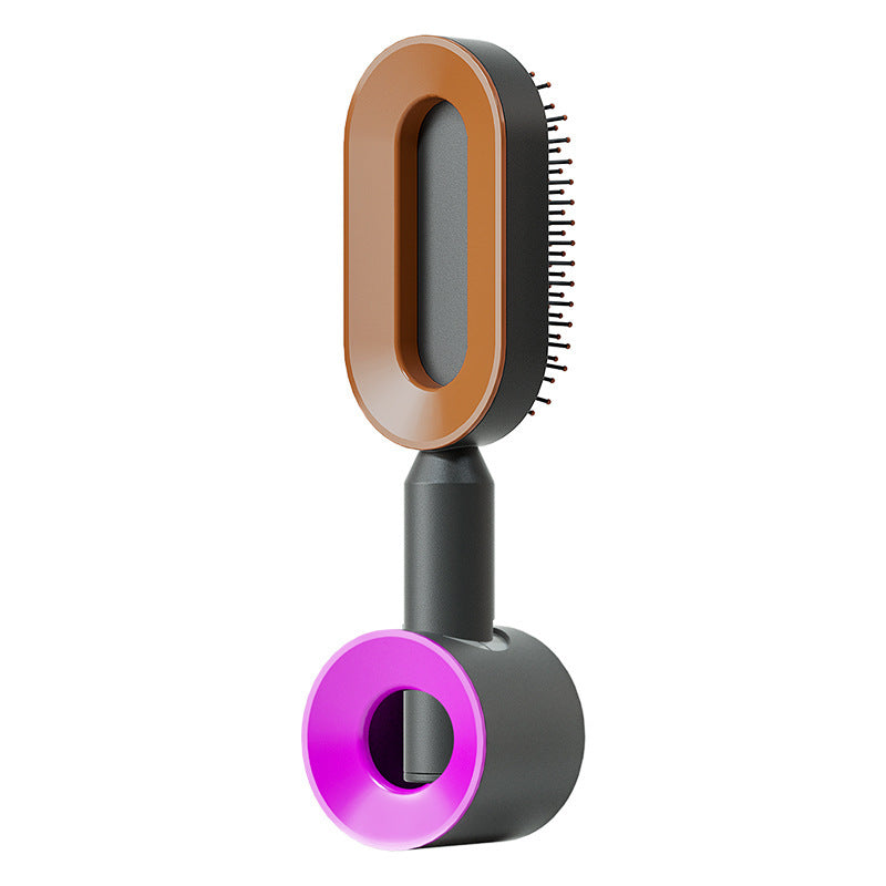 Women's Self-Cleaning Hair Brush for Hair Loss Prevention with Scalp Massage and Anti-Static Bristles