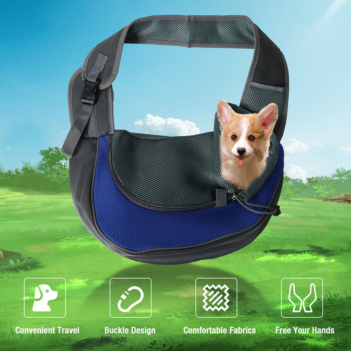 Dog Sling Carrier for Small Dogs